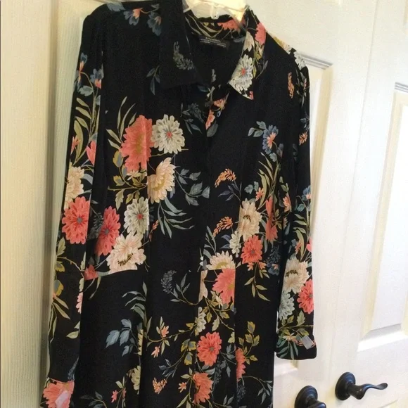 Zara Floral Black Maxi Dress - Picture 10 of 16